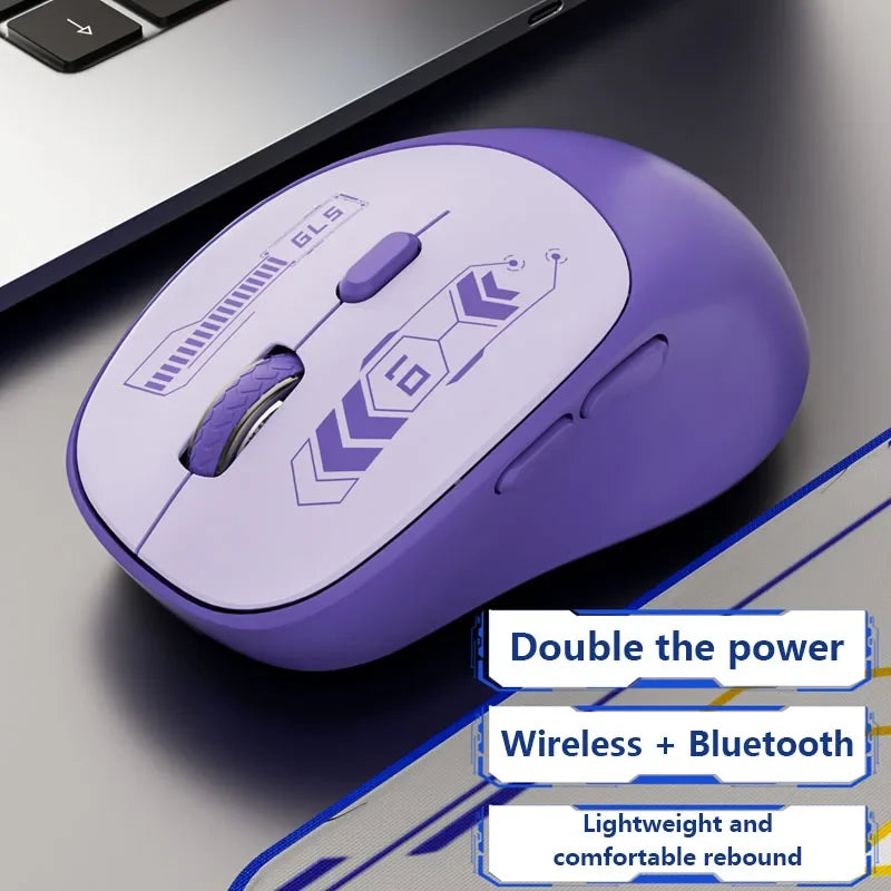 Wireless Bluetooth Dual-Mode Gaming Mouse with Charging and Silent Operation Computer Accessories