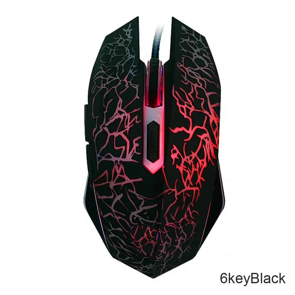 2400 DPI USB Wired Mouse Gaming Mouse LED Backlit Professional Gamer Mice Ergonomic Computer Mouse for PC Laptop Macbook